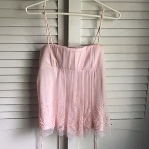 Pink Beaded Tank Top | K-Mode